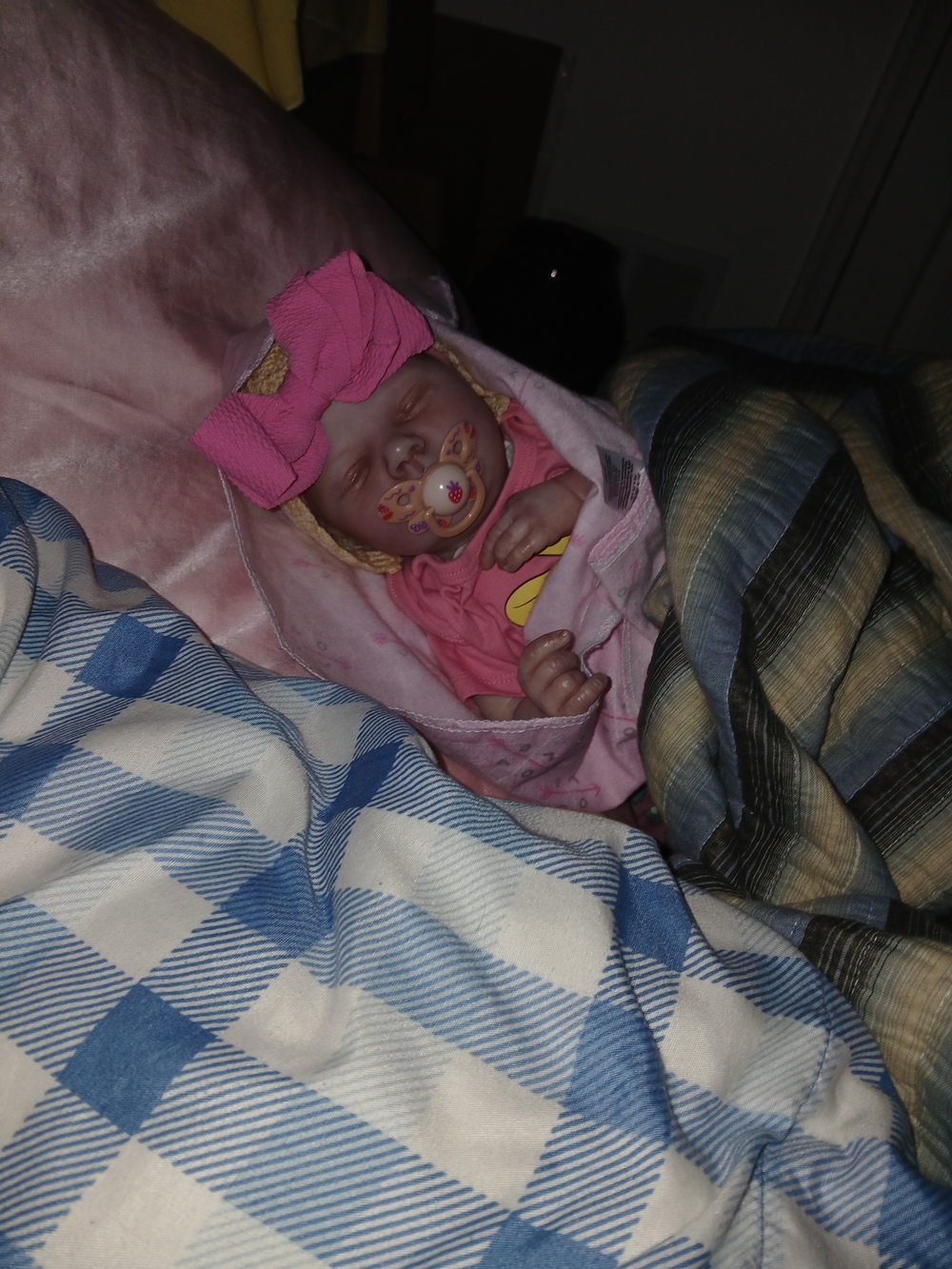 Reborn Baby Doll by Reborn in Pink with Bow